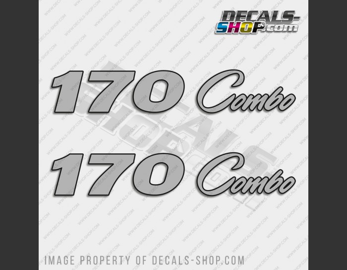 ProCraft 170 Combo New Style Boat Silver Decal Set of 2 x 10.5"